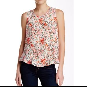 5 for $25❤ Harlowe & Graham Floral Tie Back Blouse